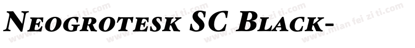 Neogrotesk SC Black字体转换
